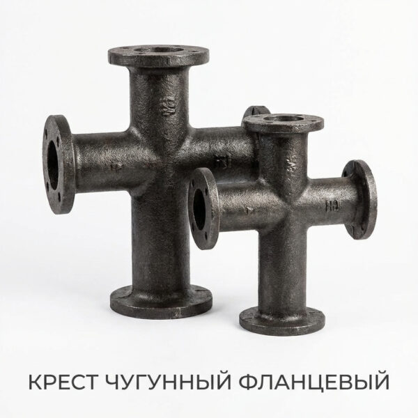 Крест чугунный фланцевый
