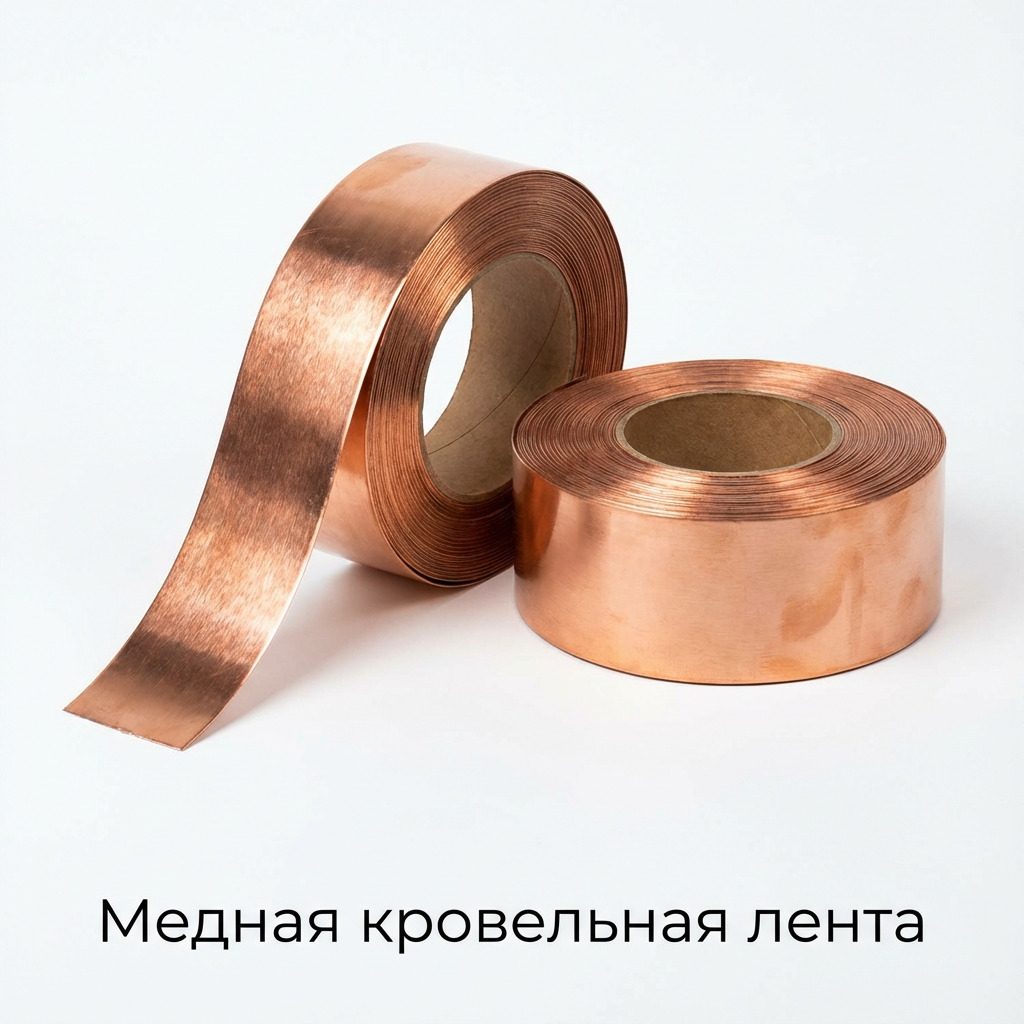 Медная кровельная лента