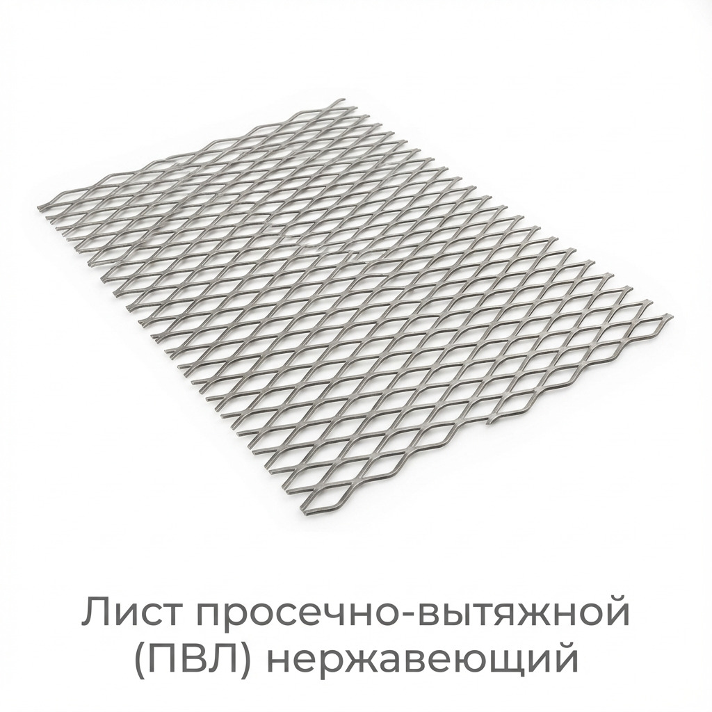 Лист просечно-вытяжной (ПВЛ) нержавеющий