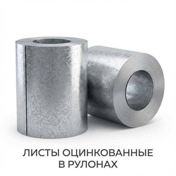 Листы оцинкованные в рулонах