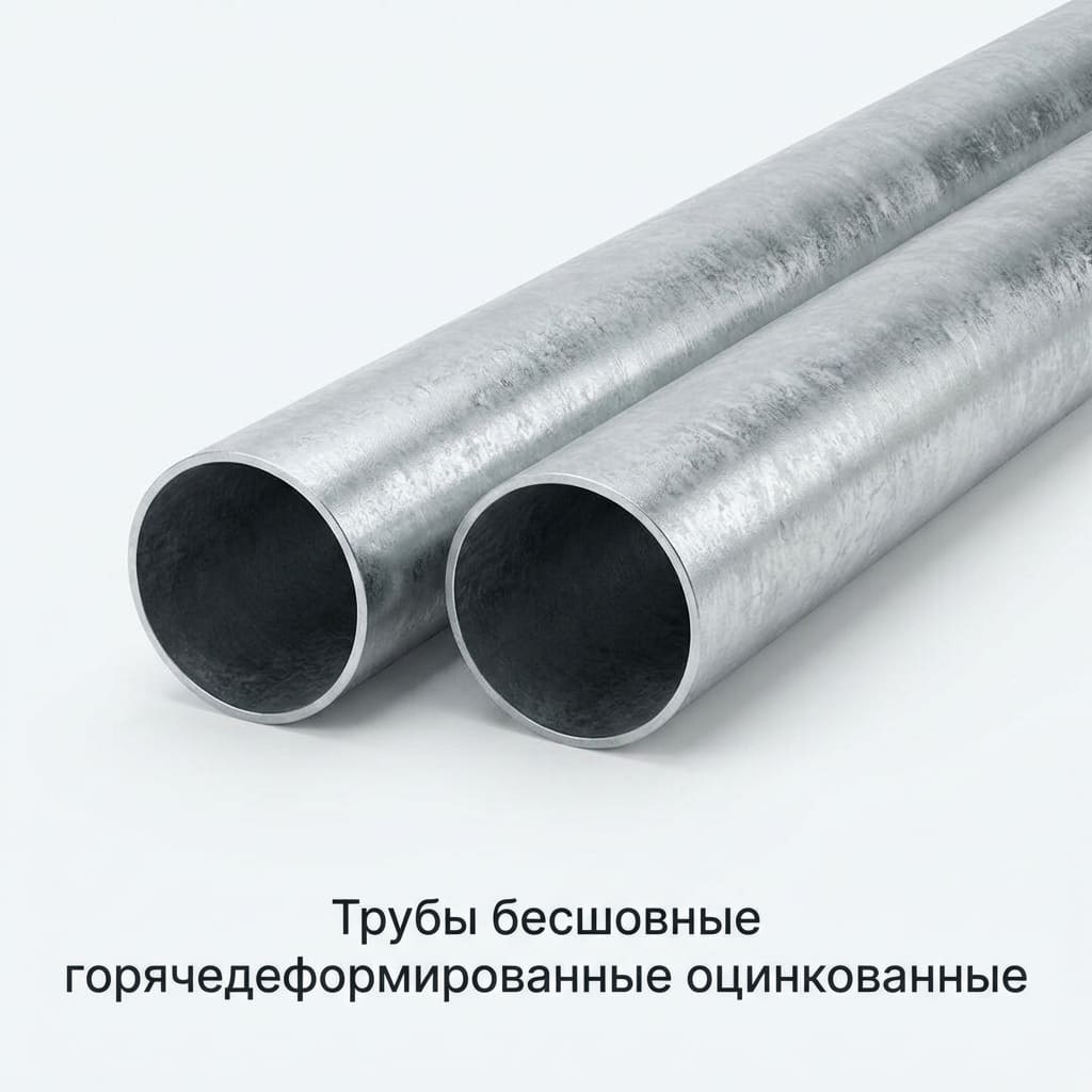 Трубы бесшовные г/д оцинкованные