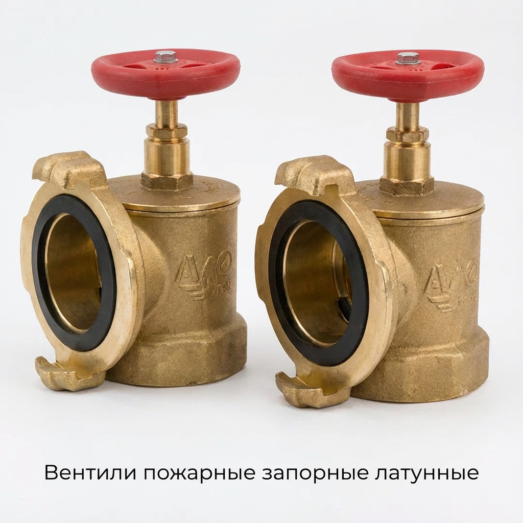 Вентили пожарные запорные латунные