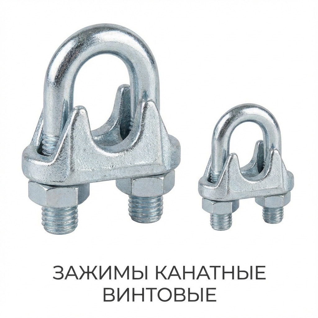 Зажимы канатные винтовые